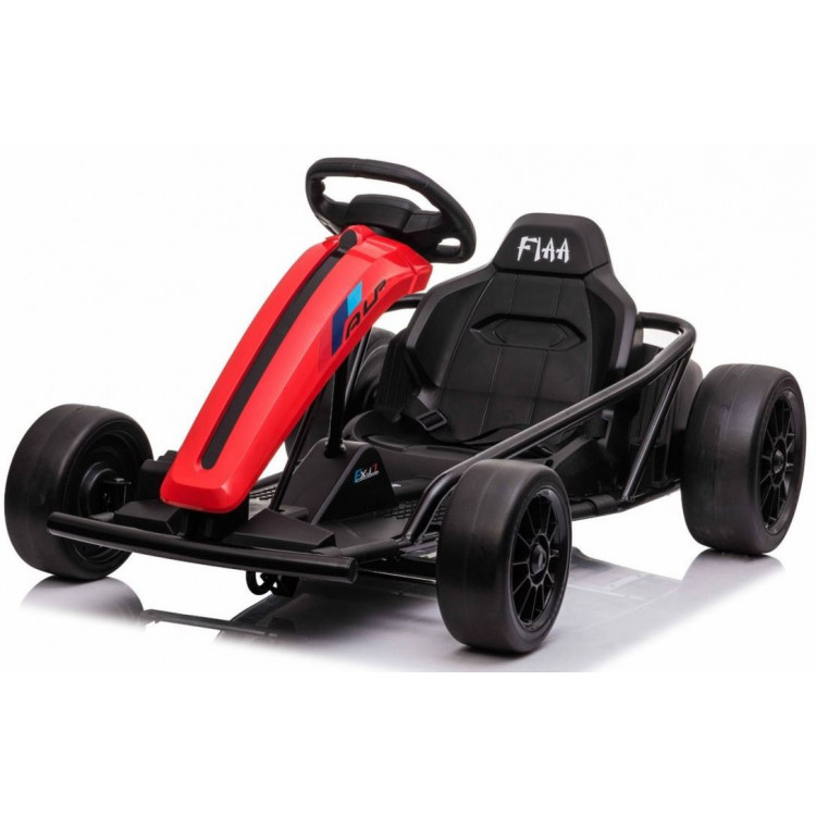 Elektrická kára- FX1 Drift Master - nelakovaná - červená